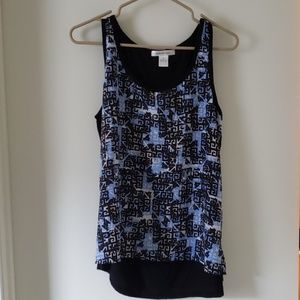 Abstract silk Tank top